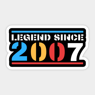 Legend Since 2007 Sticker